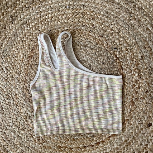 Aerie one shoulder ribbed bra - Picture 2 of 4